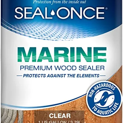 Seal-Once Marine Premium Wood Sealer waterproof stain and sealer container
