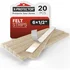 Self-adhesive felt furniture pad strips for wood furniture legs