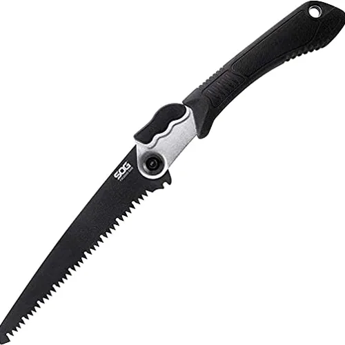 SOG folding saw with 8.25-inch removable blade and compact sheath SOG folding saw with 8.25-inch removable blade and compact sheath