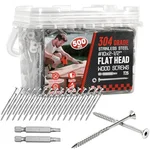Box of #10 x 2-1/2 inch 304 stainless steel deck screws