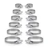 Stainless steel fuel line hose clamp set