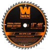 WEN BL1248 12-Inch 48-Tooth Carbide-Tipped Professional Woodworking Saw Blade for ...
