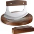 Sunnychicc mezzaluna Ulu knife and cutting board set