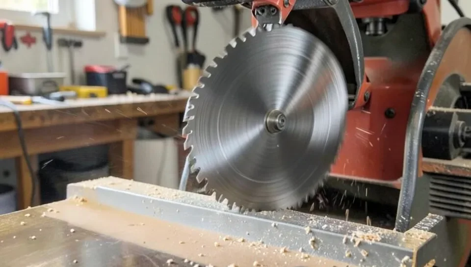 Table saw blade slowing to a stop after power-off