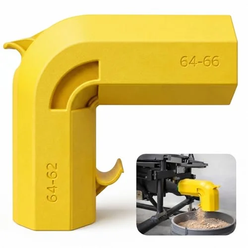 Dual-port table saw dust collection hose adapter