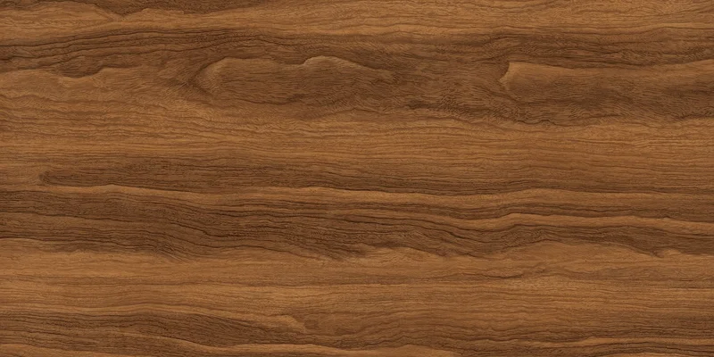 Close-up of natural teak wood grain with warm honey tones