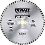 DEWALT DW4712B 7 inch high performance segmented diamond blade for masonry DEWALT DW4712B 7 inch high performance segmented diamond blade for masonry