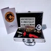TRUArt wood and leather pyrography pen set in aluminum case