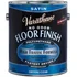 Varathane satin water-based floor finish, 1 gallon can