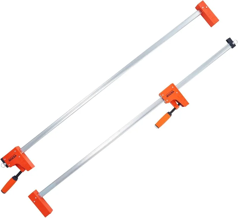 Pair of VEVOR long bar clamps for large panel and door frame glue-ups