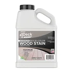 #1 Deck Premium Advanced Solid Color Outdoor Wood Stain and Sealer, Simply White