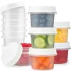 TUZAZO 12-Pack 4 oz Airtight Screw-Lid Containers