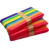 WISYOK 120-piece rainbow jumbo popsicle craft sticks pack