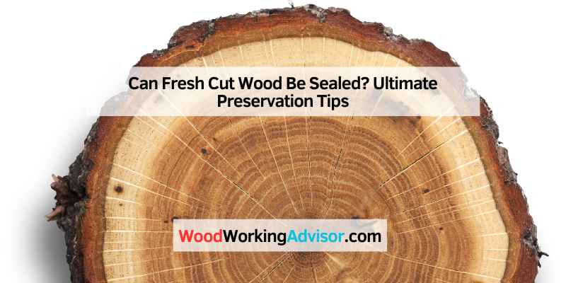 Can Fresh Cut Wood Be Sealed