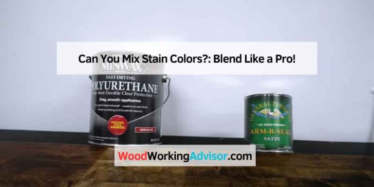 Can You Mix Stain Colors