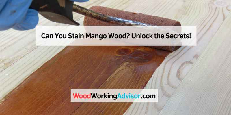 Can You Stain Mango Wood