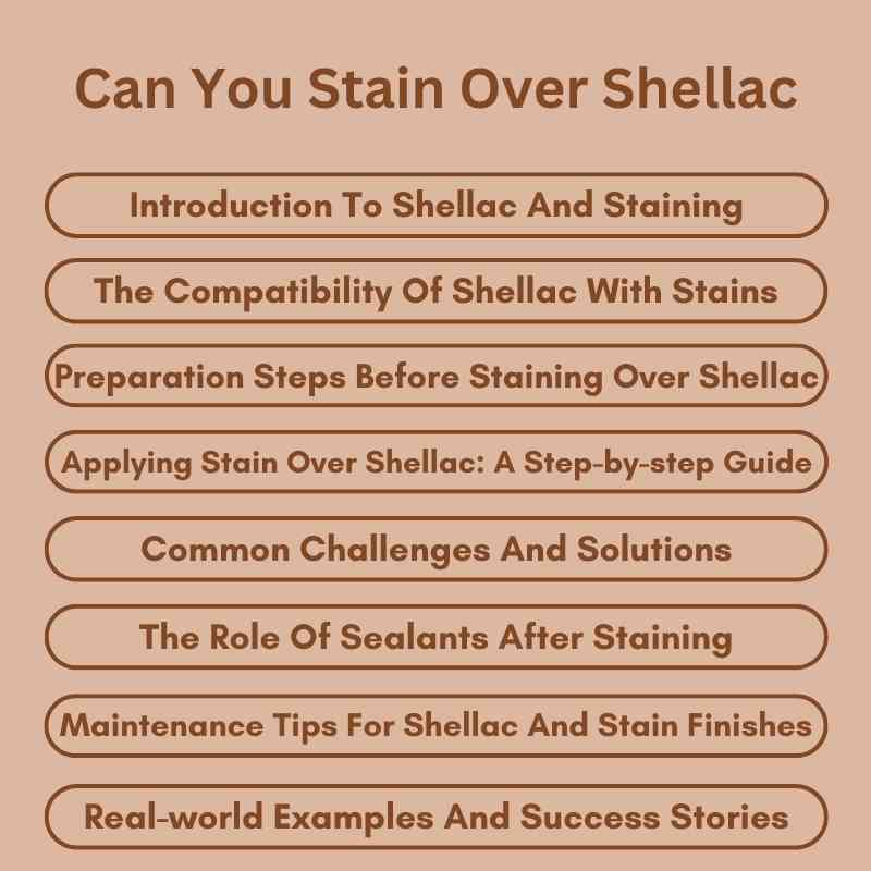 Can You Stain Over Shellac