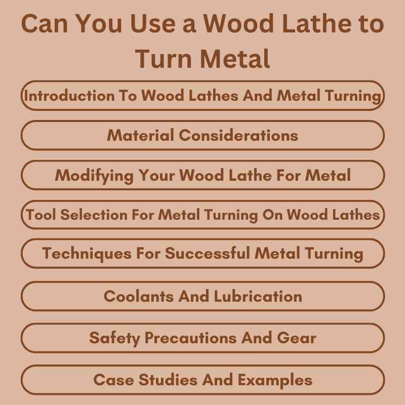 Can You Use a Wood Lathe to Turn Metal