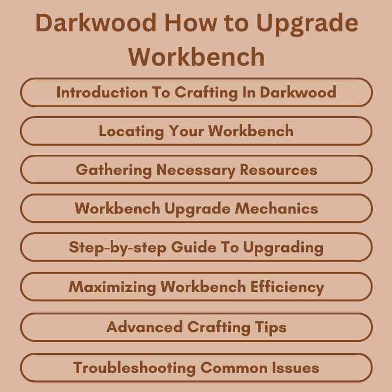 Darkwood How to Upgrade Workbench