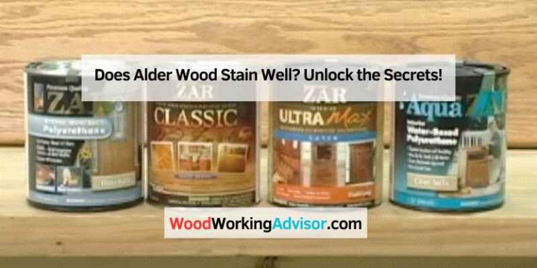 Does Alder Wood Stain Well
