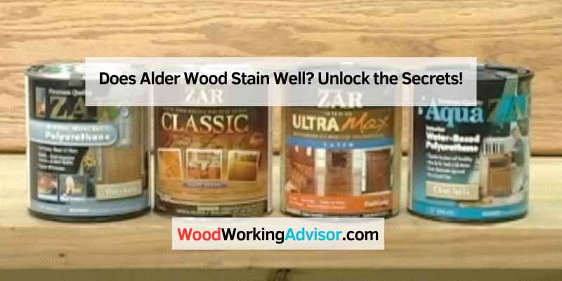Does Alder Wood Stain Well