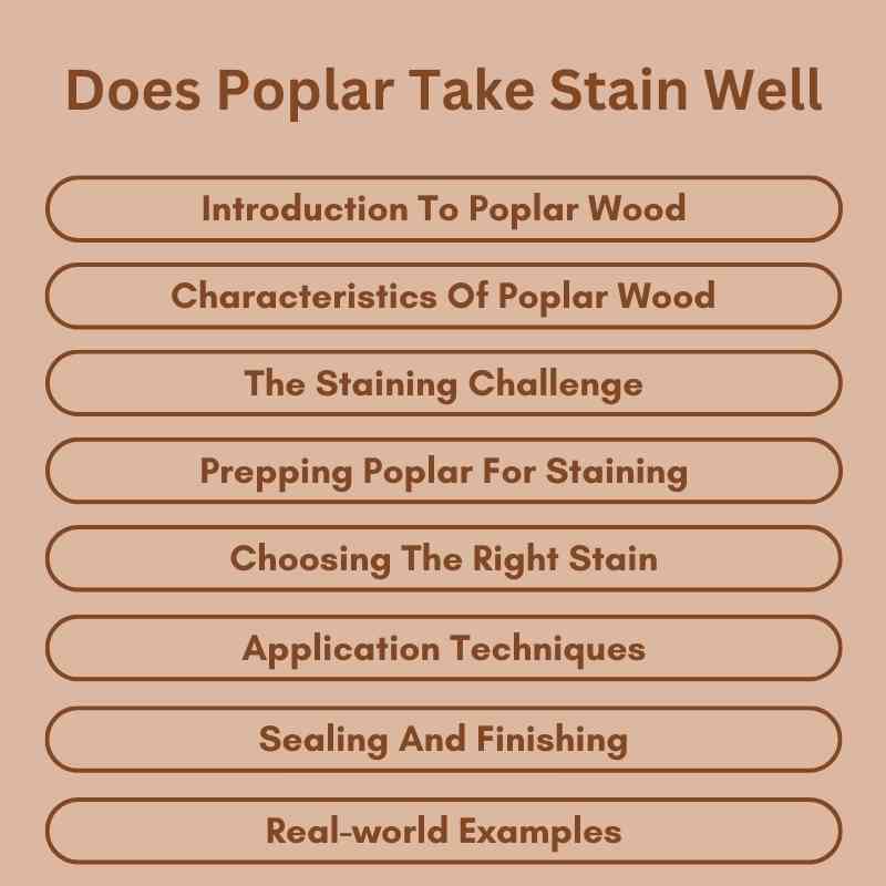 Does Poplar Take Stain Well