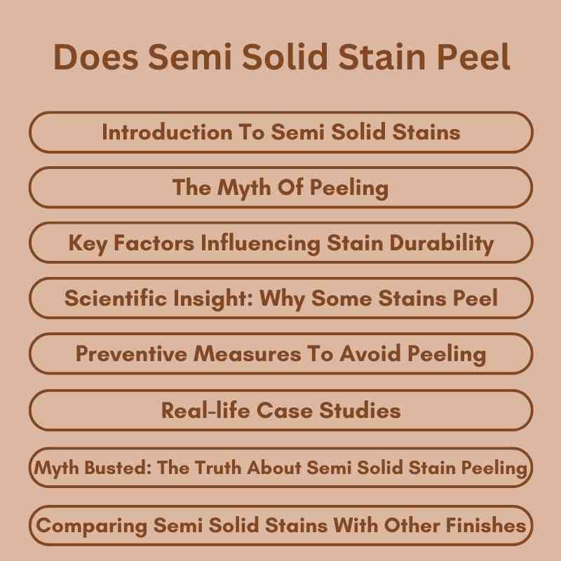 Does Semi Solid Stain Peel