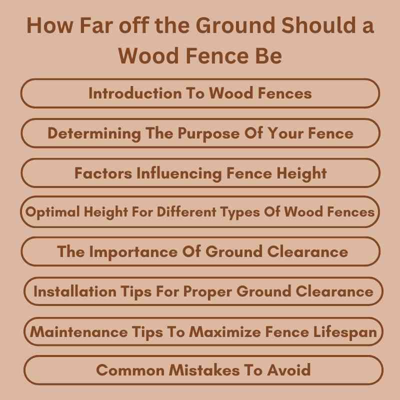 How Far off the Ground Should a Wood Fence Be
