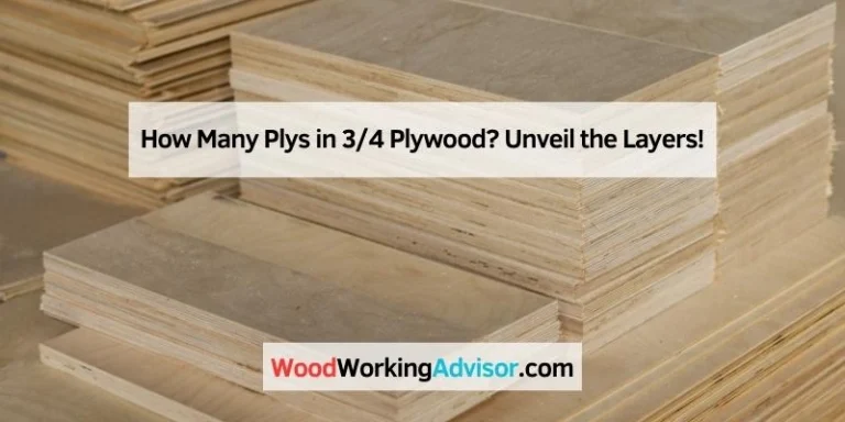 How Many Plys in 3/4 Plywood