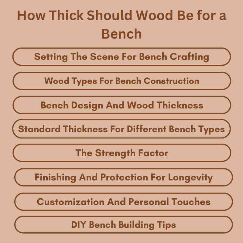 How Thick Should Wood Be for a Bench: Ultimate Guide