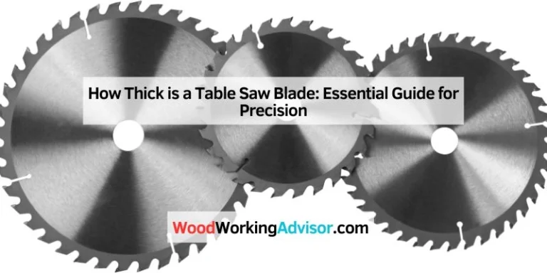How Thick is a Table Saw Blade