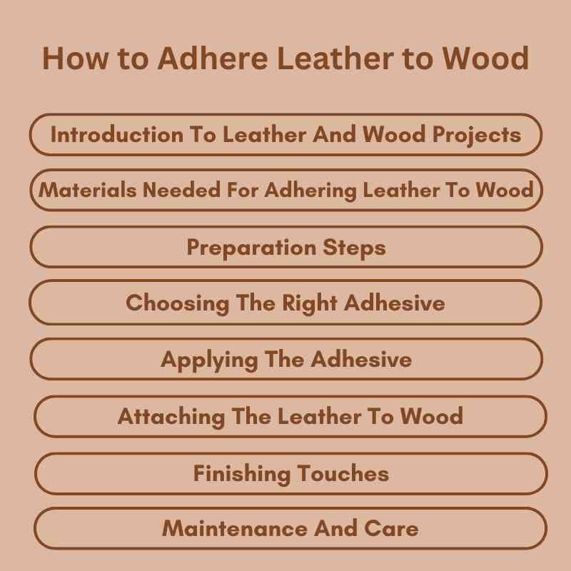 How to Adhere Leather to Wood