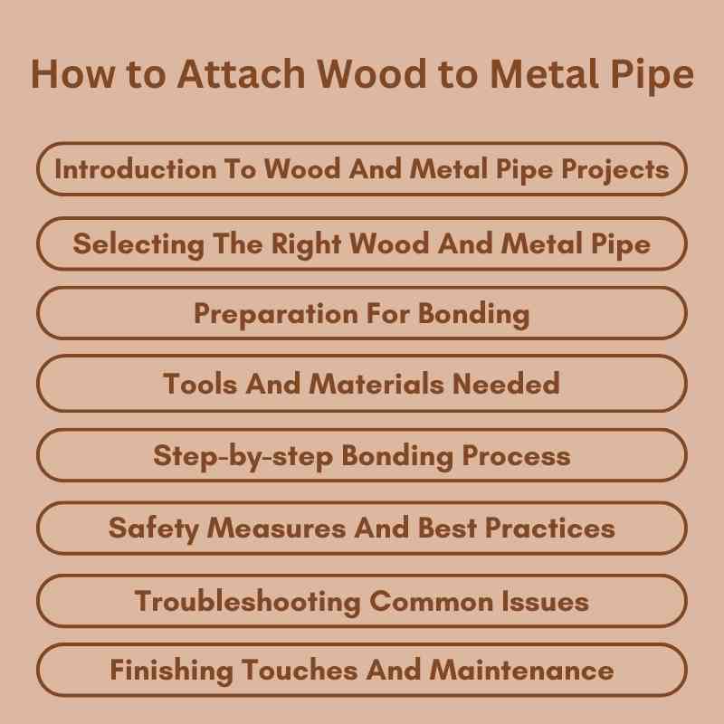 How to Attach Wood to Metal Pipe