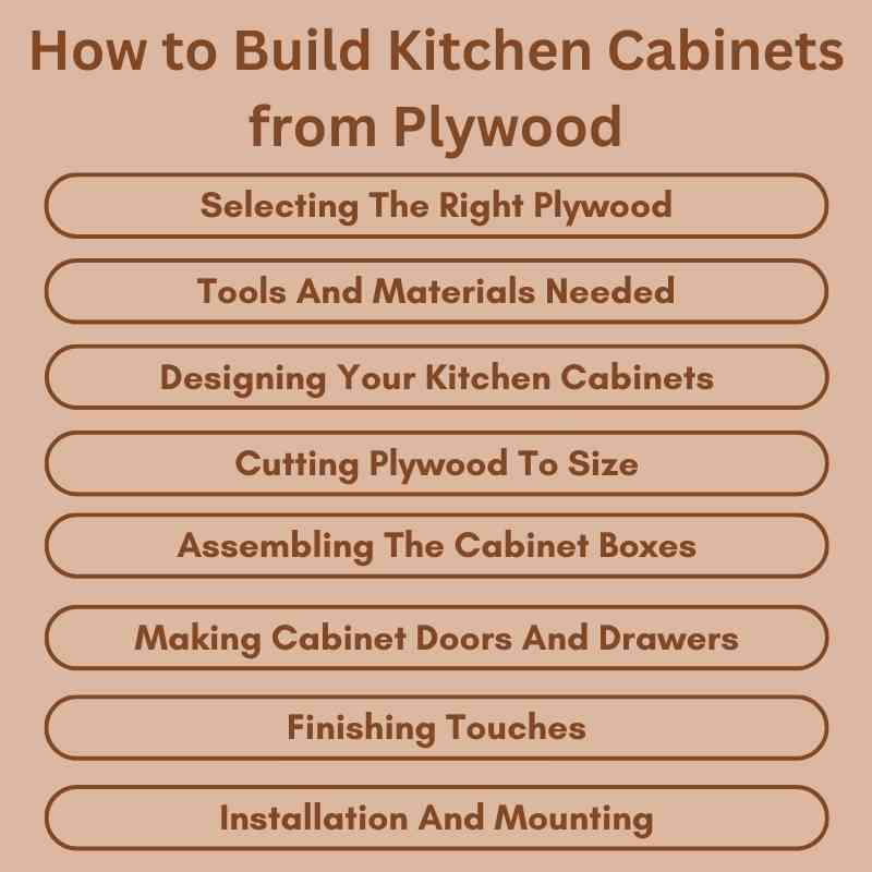 How to Build Kitchen Cabinets from Plywood