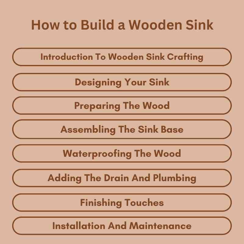 How to Build a Wooden Sink