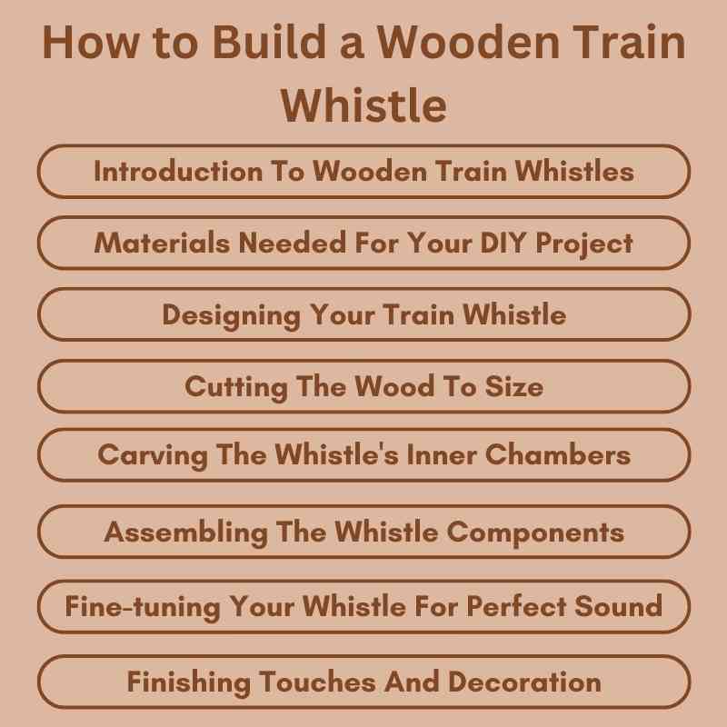 How to Build a Wooden Train Whistle