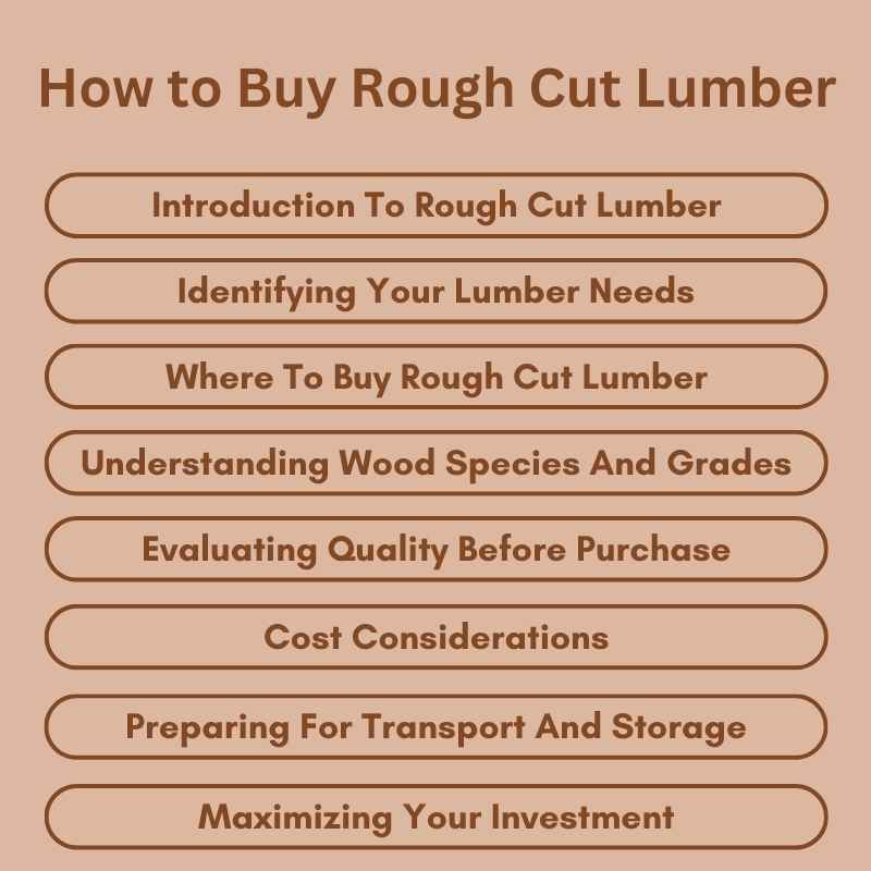 How to Buy Rough Cut Lumber