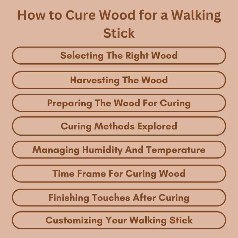 How to Cure Wood for a Walking Stick