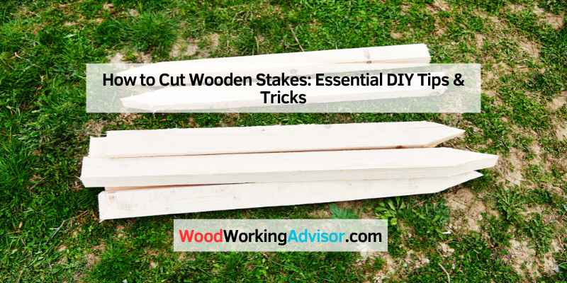 How to Cut Wooden Stakes