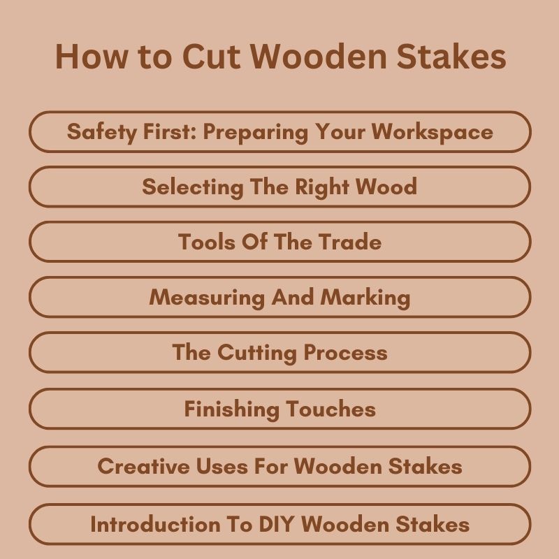 How to Cut Wooden Stakes