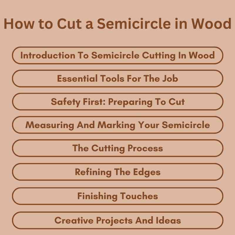 How to Cut a Semicircle in Wood