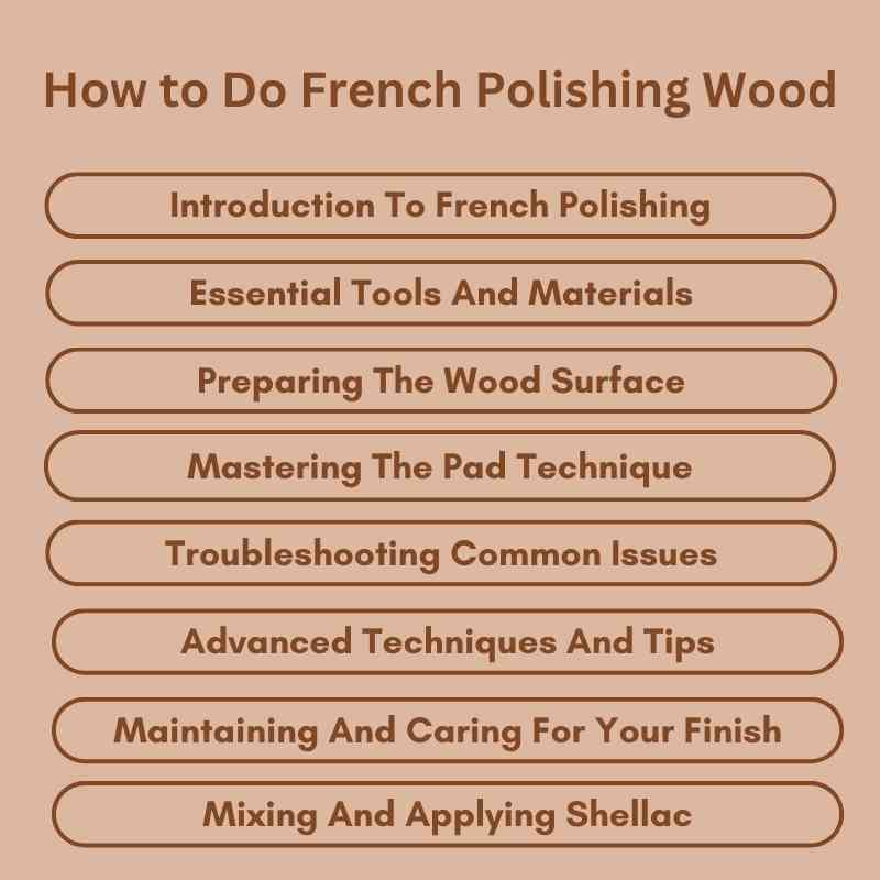 How to Do French Polishing Wood