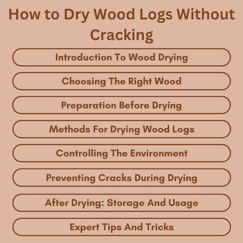 How to Dry Wood Logs Without Cracking