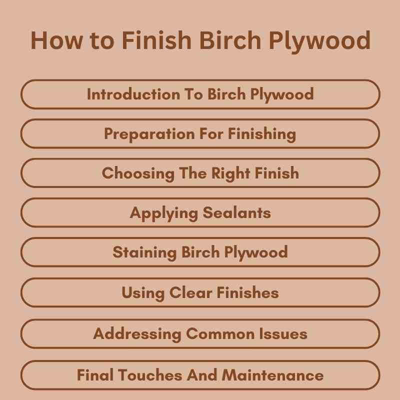 How to Finish Birch Plywood