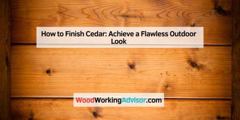How to Finish Cedar
