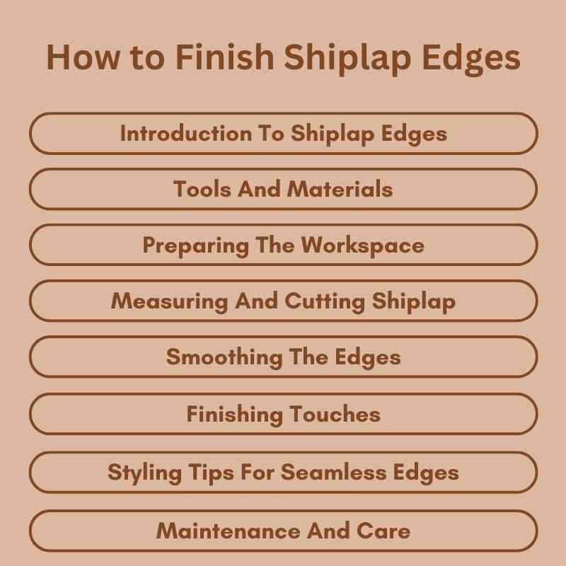 How to Finish Shiplap Edges
