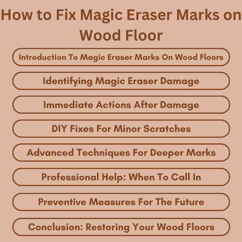How to Fix Magic Eraser Marks on Wood Floor