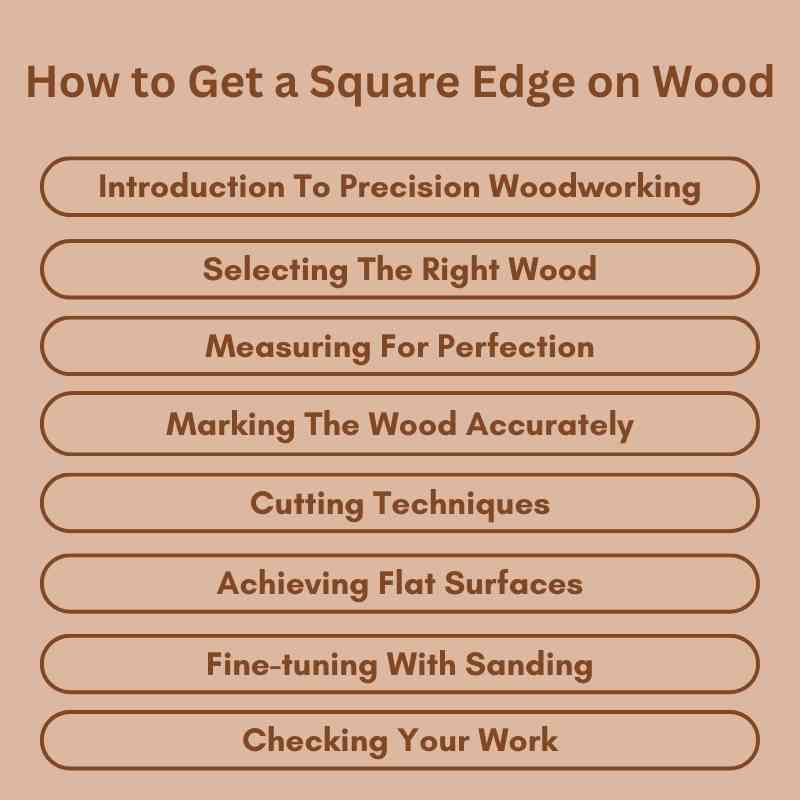 How to Get a Square Edge on Wood
