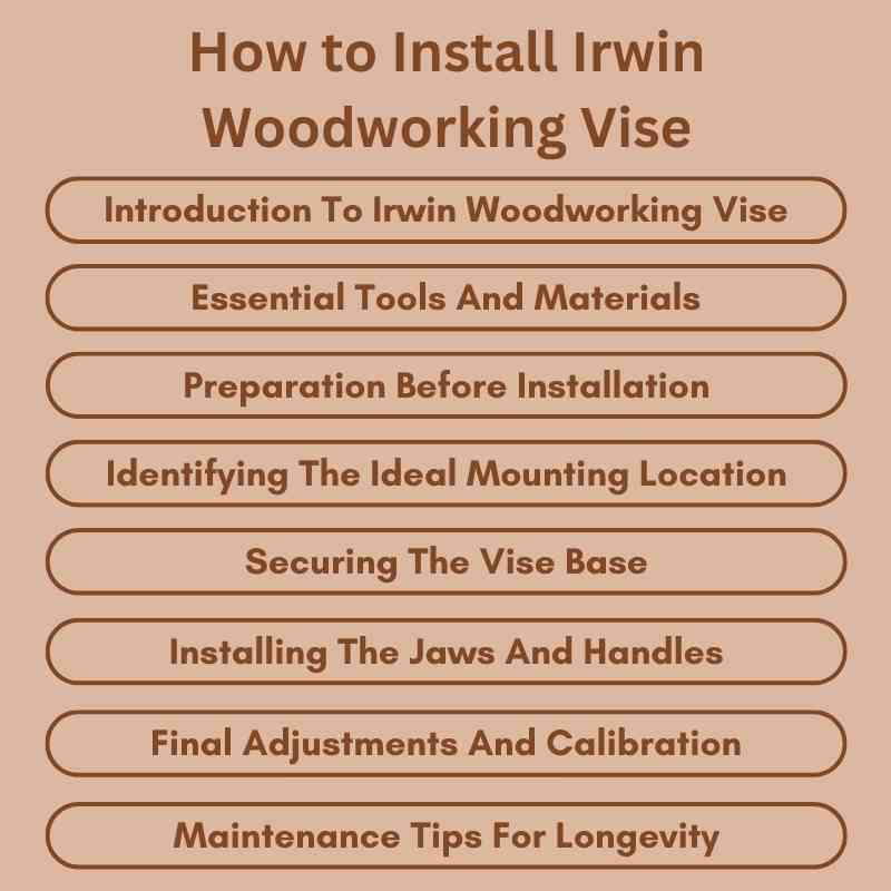 How to Install Irwin Woodworking Vise