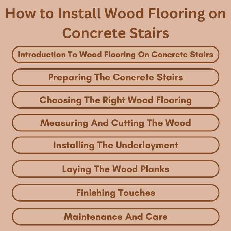 How to Install Wood Flooring on Concrete Stairs